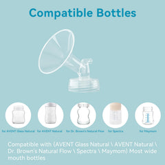 Gotocut 21mm flange supports wide-mouth bottle compatibility across popular brands.