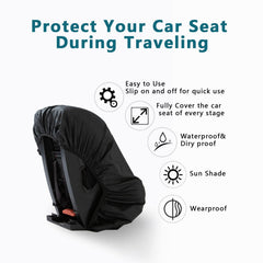 GOTOriri car seat cover waterproof dustproof gray protects seats from spills and dirt