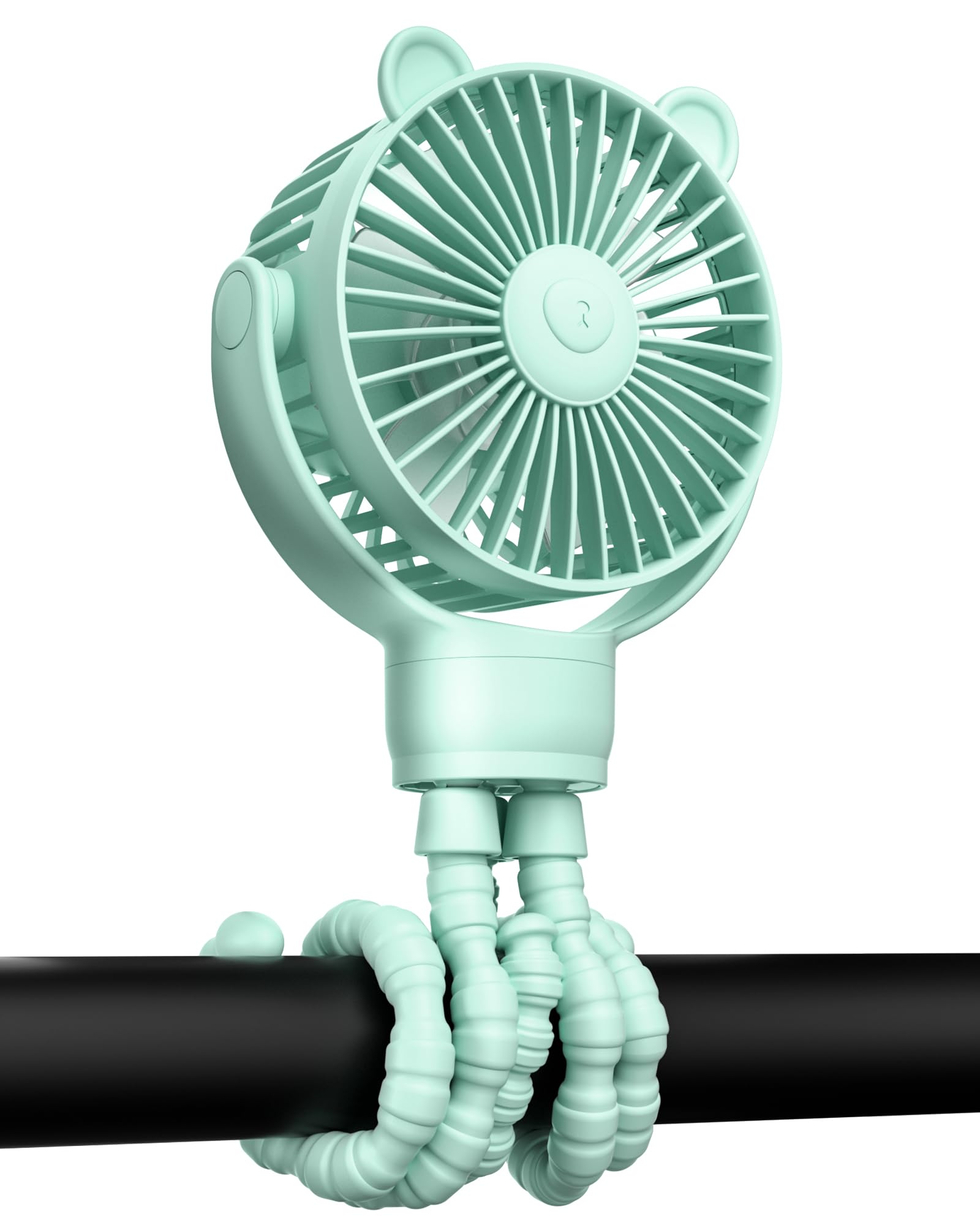 GOTOTO Baby Stroller Fan battery life provides hours of cooling on outings.