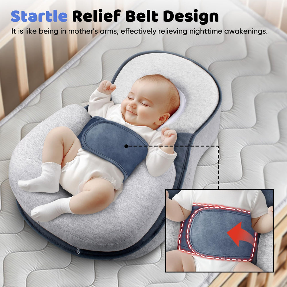 Gotvspt baby lounger pillow – reflux-friendly support during feeding and burping routines.