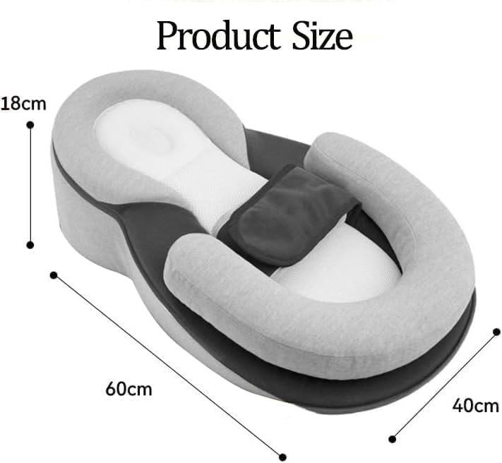 Gotvspt baby lounger pillow – reducing spit-up occurrences with gentle incline and cushioning.