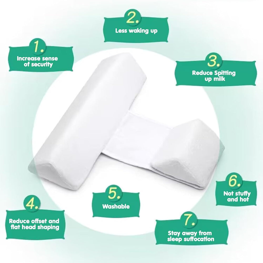 Gotvspt Baby Side Sleeper Weddge removable-cover demonstrates easy cleaning and hygienic care.
