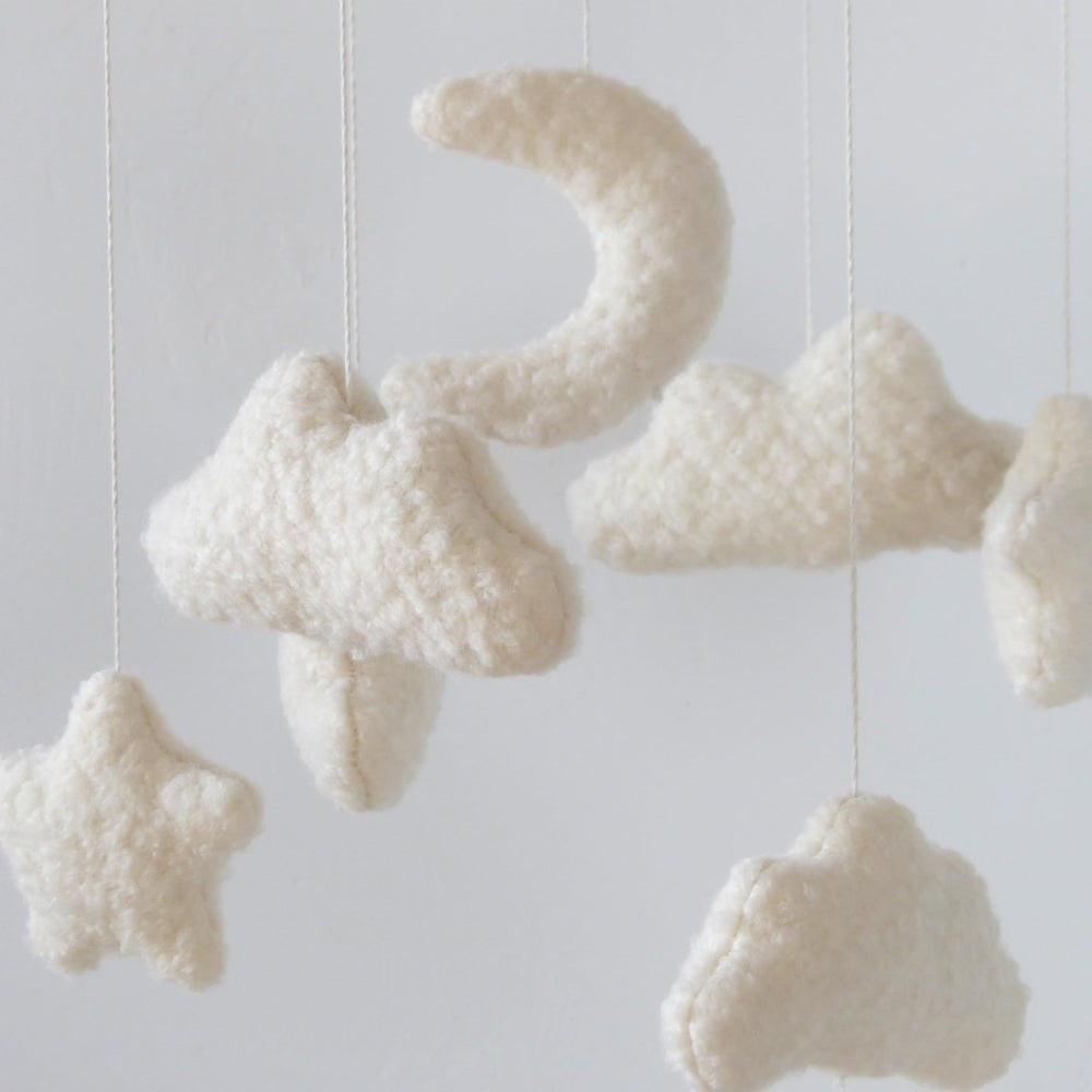 Goukurlsma Cloud Crib Mobile not a toy safety notice for decor