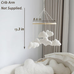 Goukurlsma Cloud Mobile cloud detail adds soft visual interest for baby.