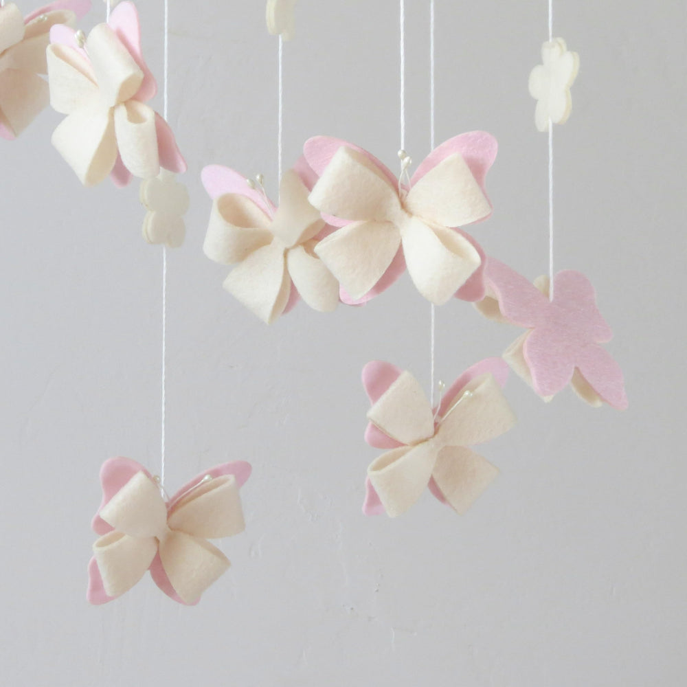 GOUKURLSMA eco friendly felt butterfly mobile with soft texture for sustainable decor