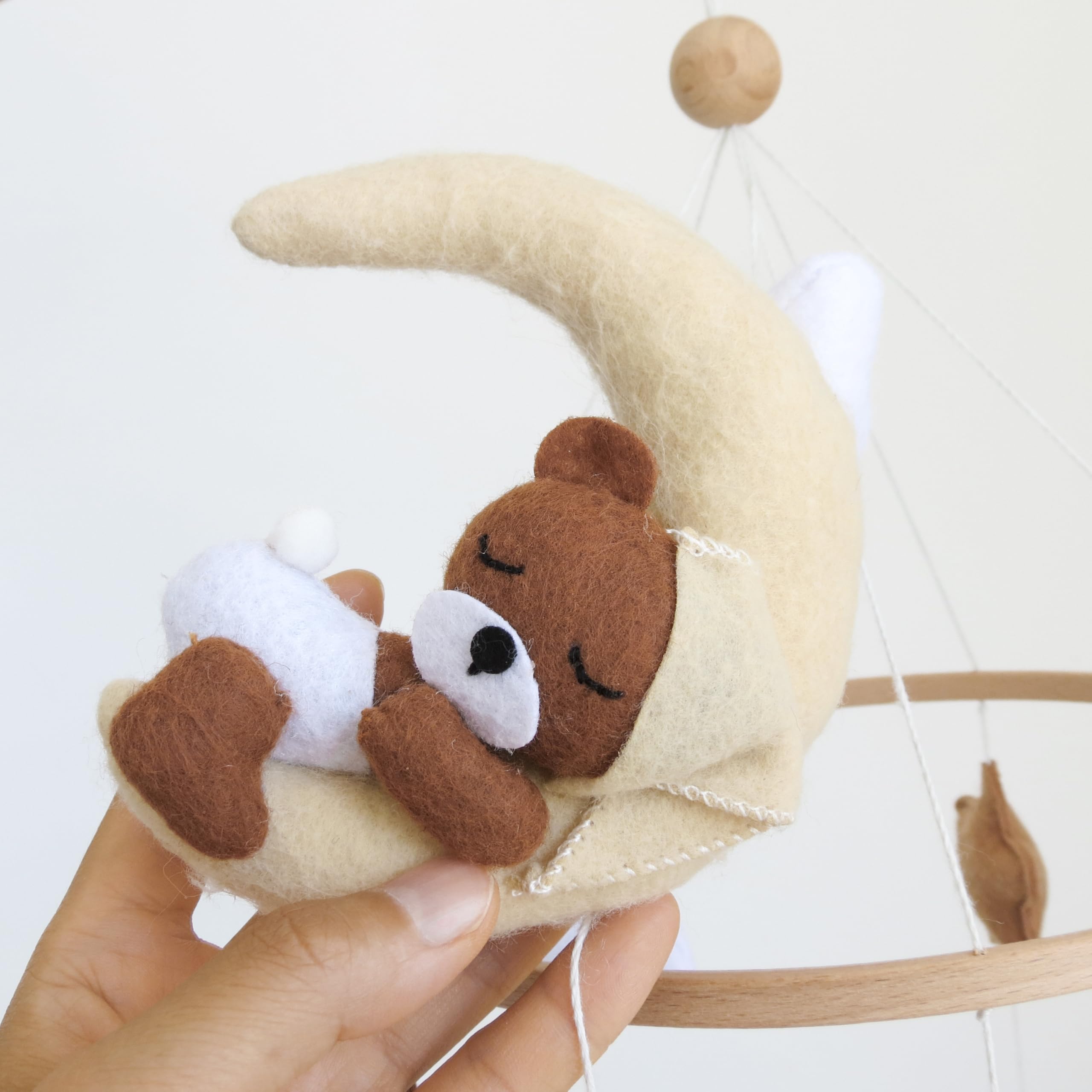 Goukurlsma neutral crib mobile nursery decor versatile accent for boys and girls