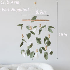 Goukurlsma wooden-bead-forest-mobile natural textures elevate nursery decor