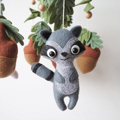 Goukurlsma woodland crib mobile acorn detail adds woodland charm