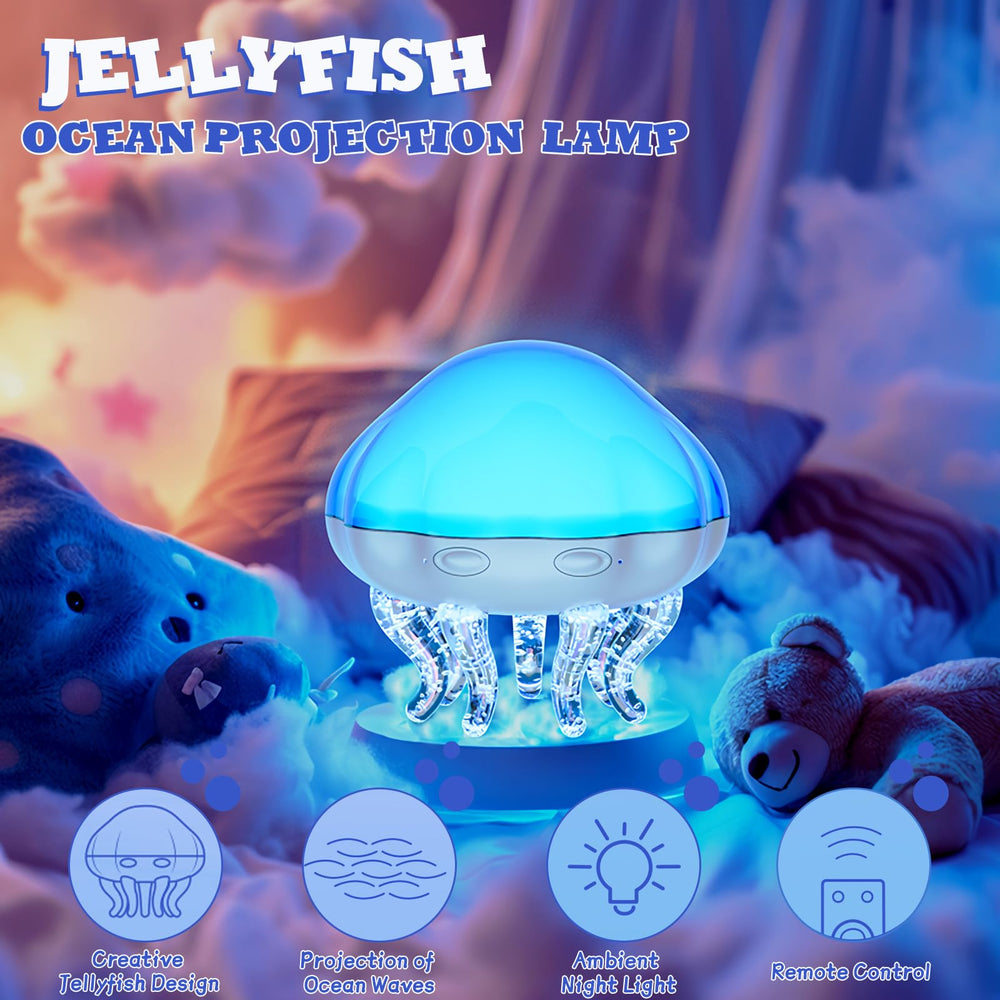 GOUTOOL jellyfish night light table mode adds playful kids ambience.