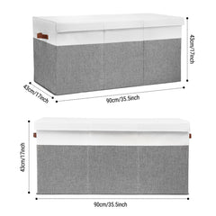 Gowee extra large toy storage box with lid protecting items from dust and keeping playroom tidy