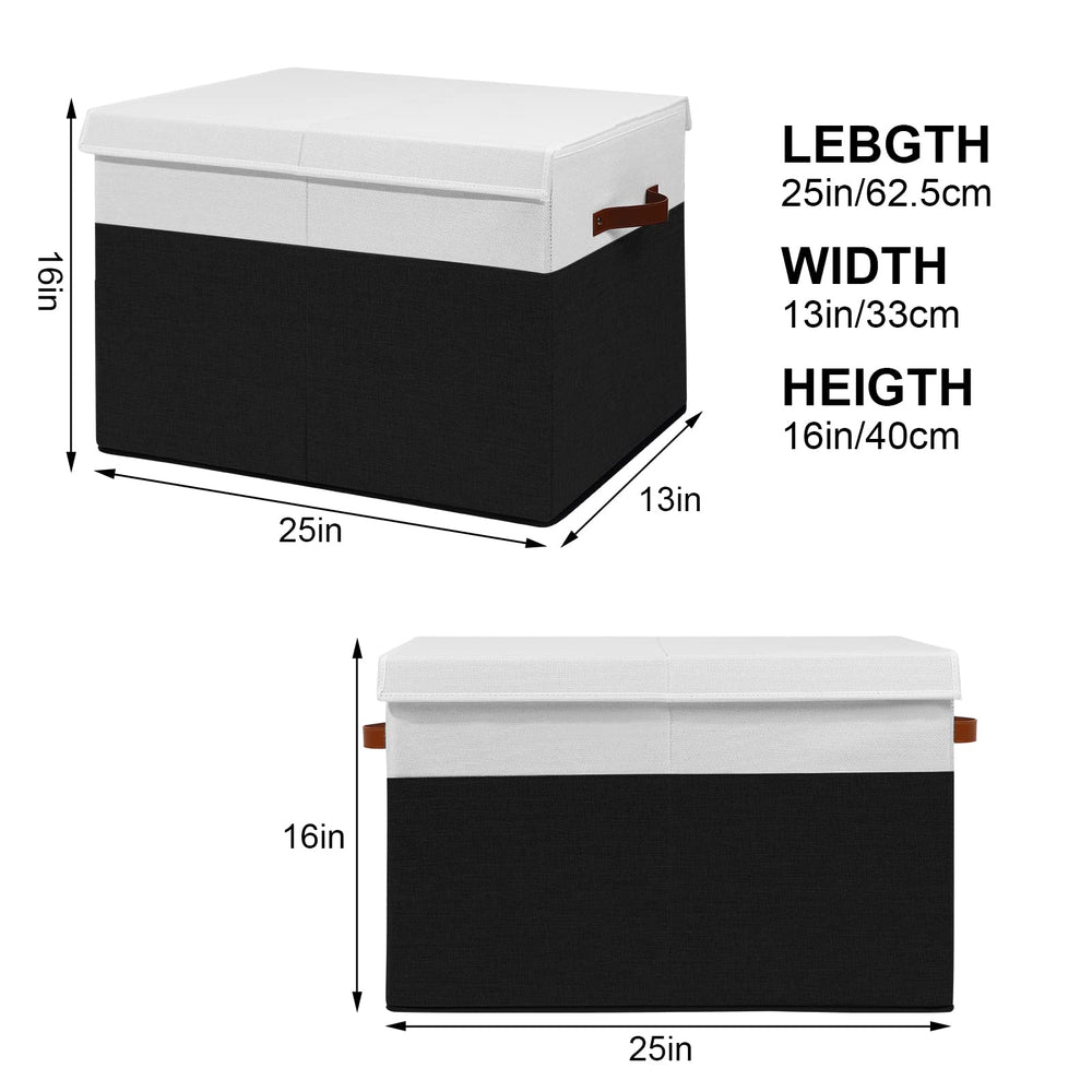 Gowee collapsible toy storage bin folds flat for compact storage.
