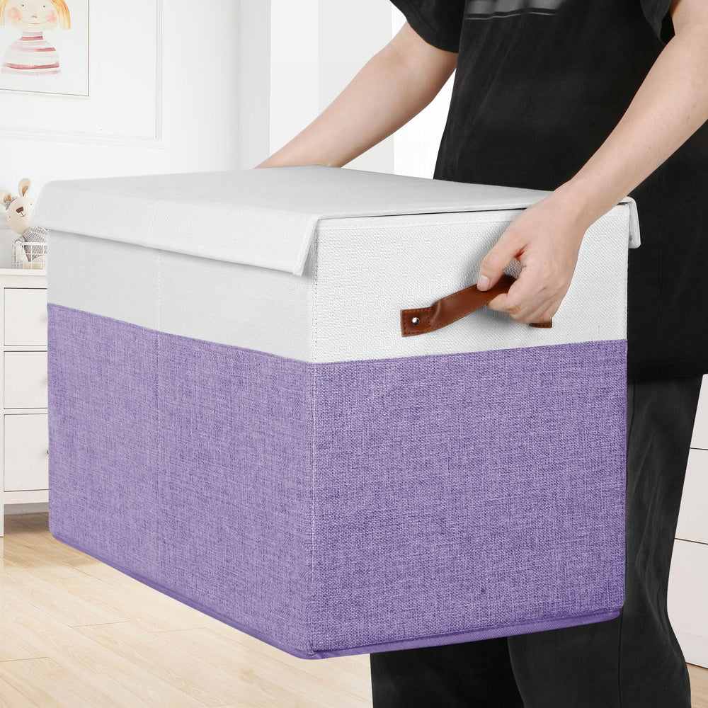 Gowee toy box with dustproof lid for clutter-free storage