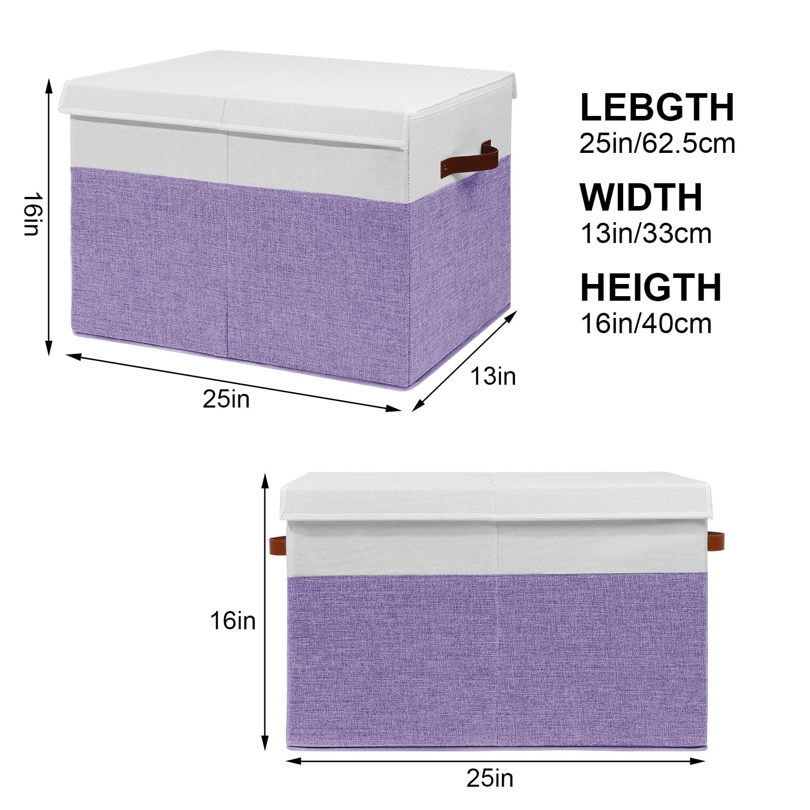 Gowee foldable toy box stored flat when not in use