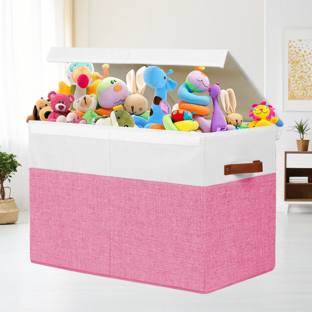Gowee storage box with reinforced handles for easy carrying.