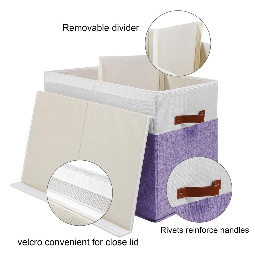 Gowee large toy box reinforced rivet handles for easy carrying