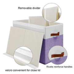 Gowee large toy box reinforced rivet handles for easy carrying