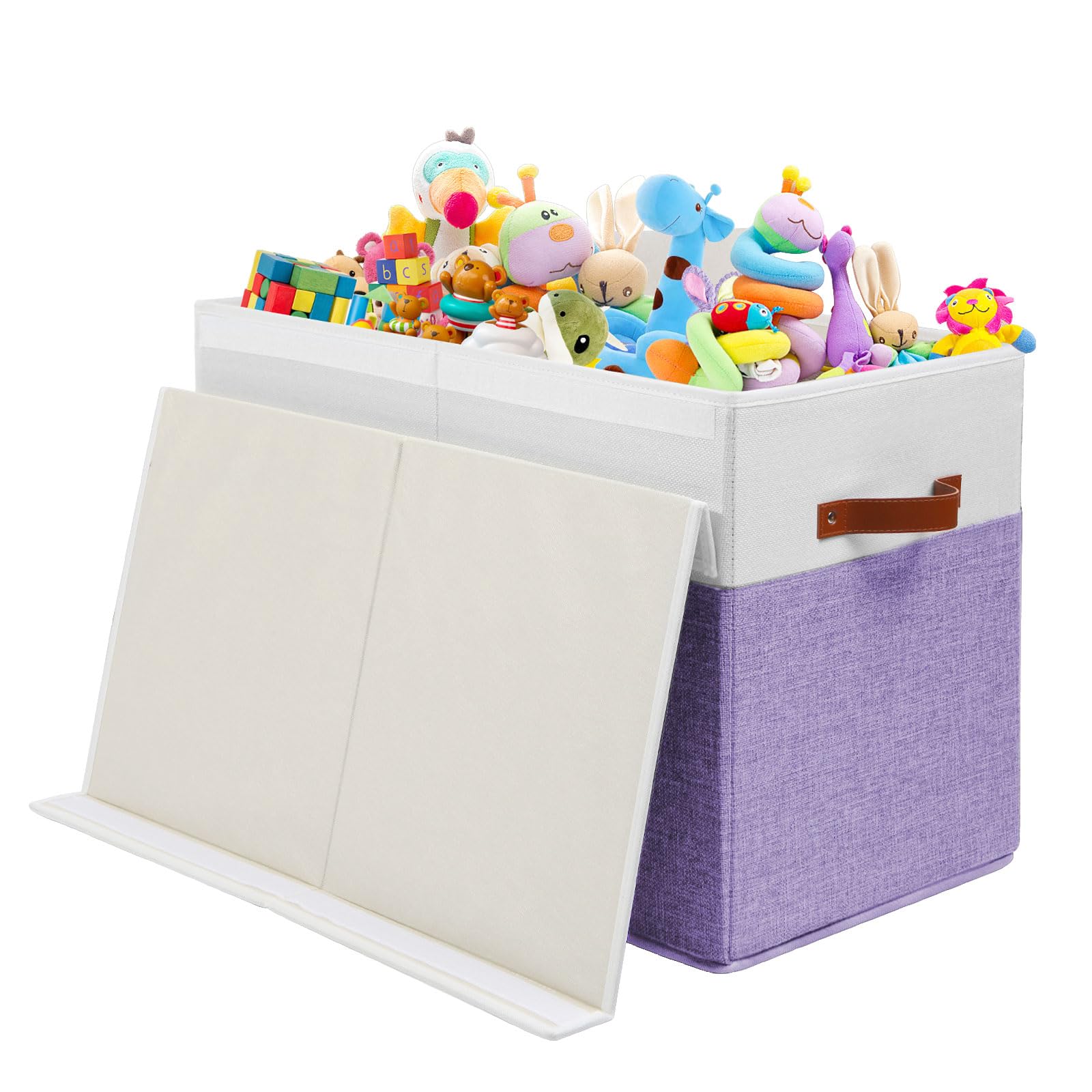 Gowee stackable toy box top view for shelf organization