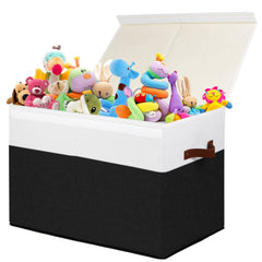Gowee large toy storage box with lid keeps toys dust-free and neatly organized.