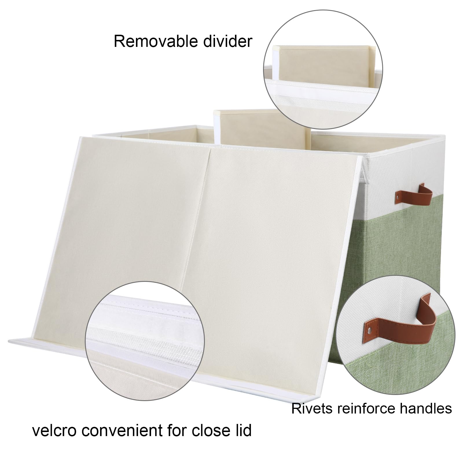 Gowee storage box with dustproof lid protects contents from dust and spills.