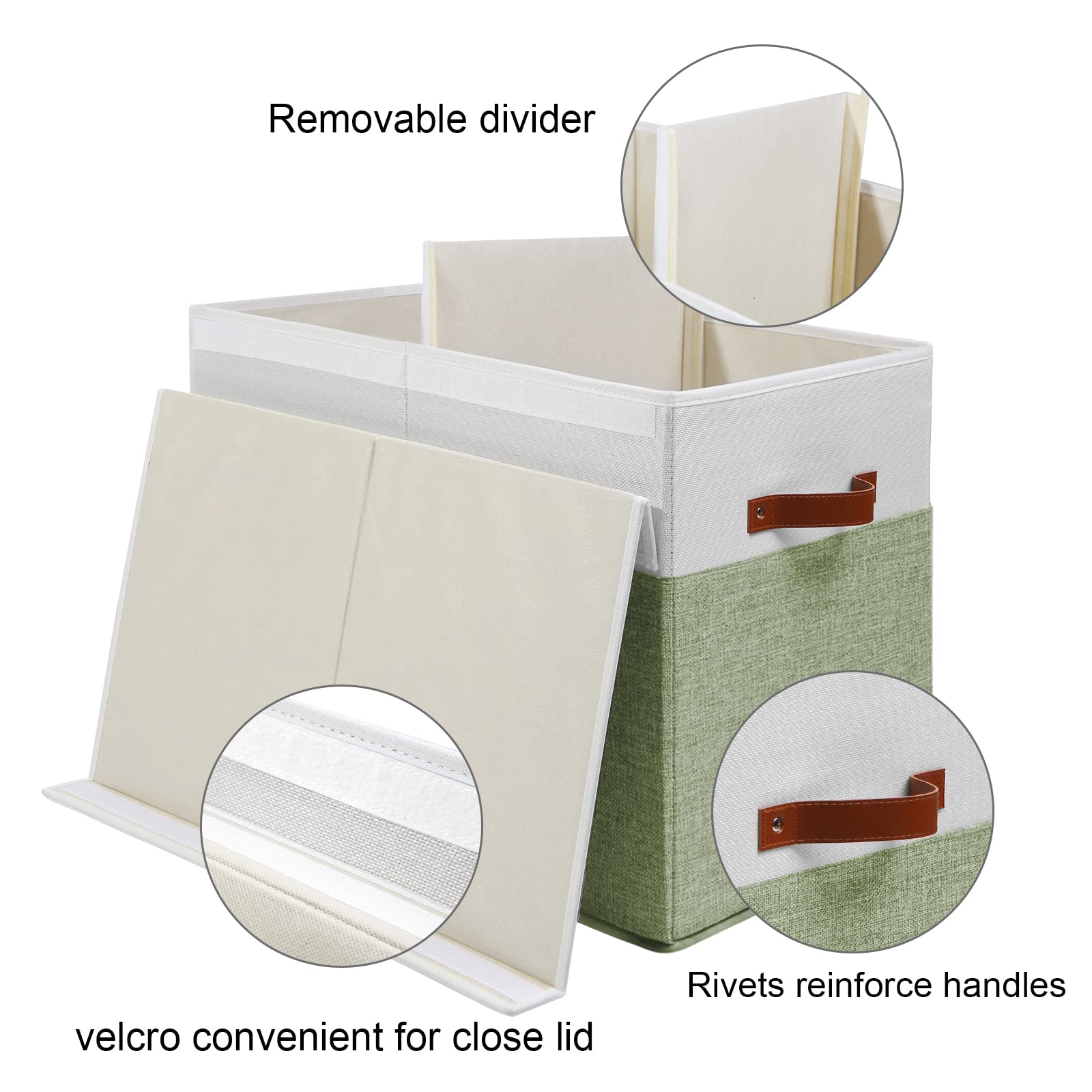 Gowee toy box riveted handles enable easy carrying around home.