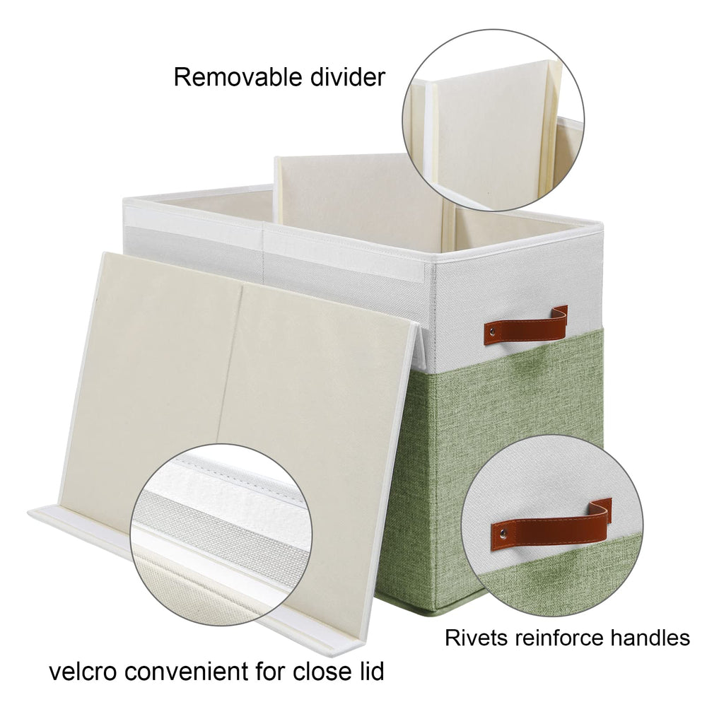Gowee toy box riveted handles enable easy carrying around home.
