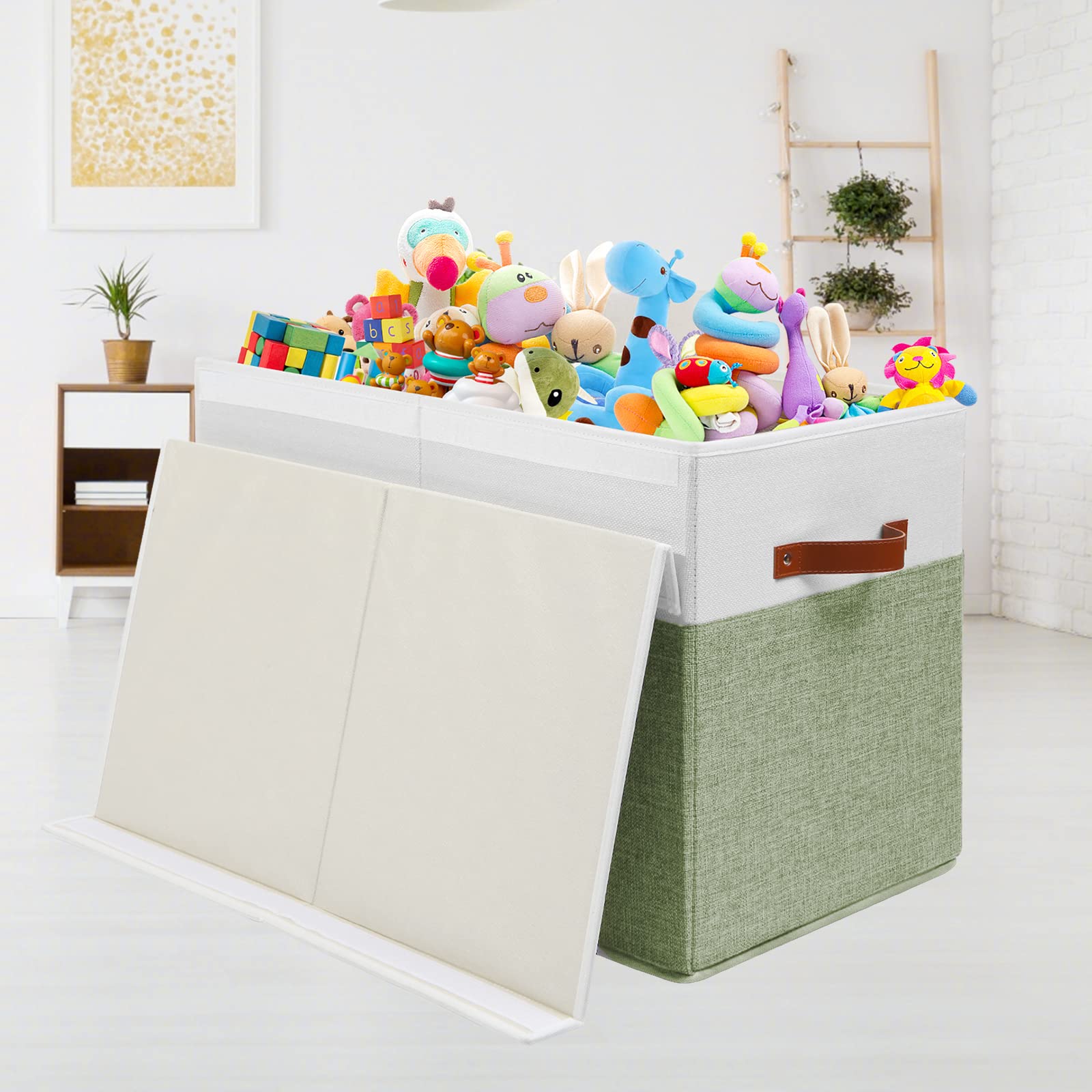 Gowee foldable toy storage box saves space when not in use.
