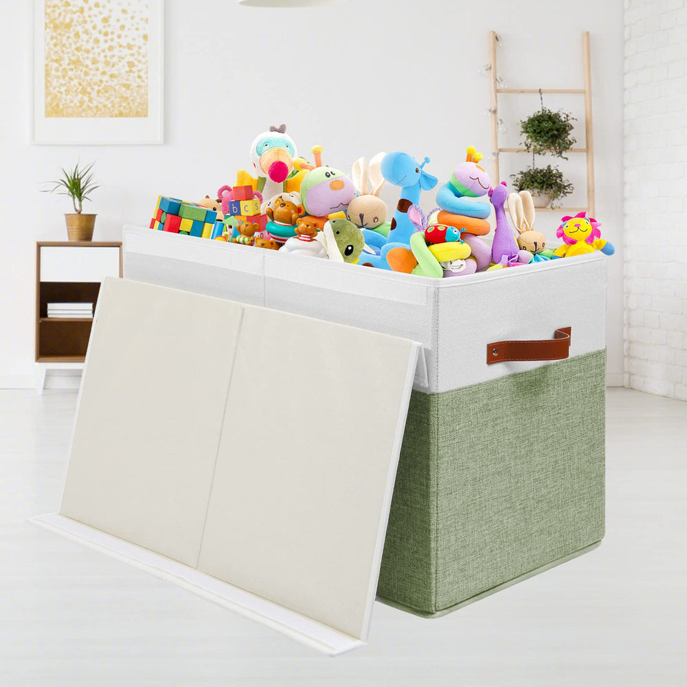 Gowee foldable toy storage box saves space when not in use.