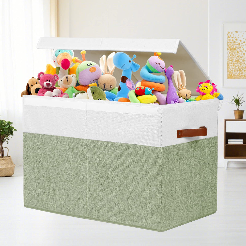 Gowee toy storage divider removable keeps toys sorted and allows larger items.