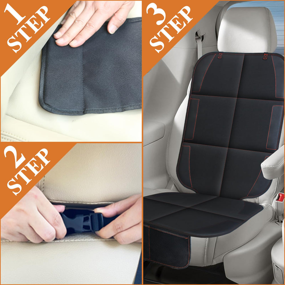 Gowhalle car seat protector is easy to clean with water-resistant surface