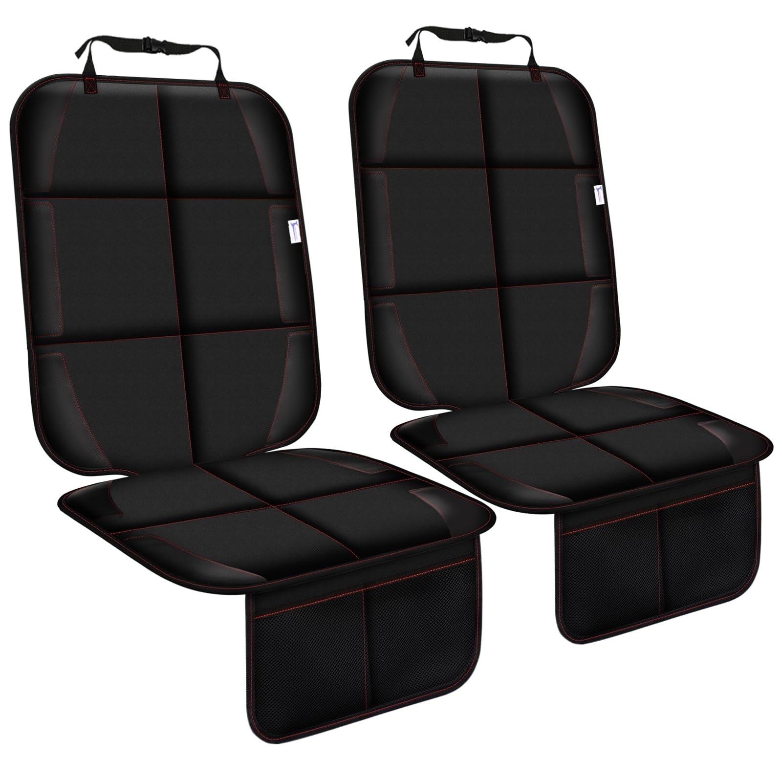 Gowhalle car seat protector non-slip backing detail showing secure grip for booster seats