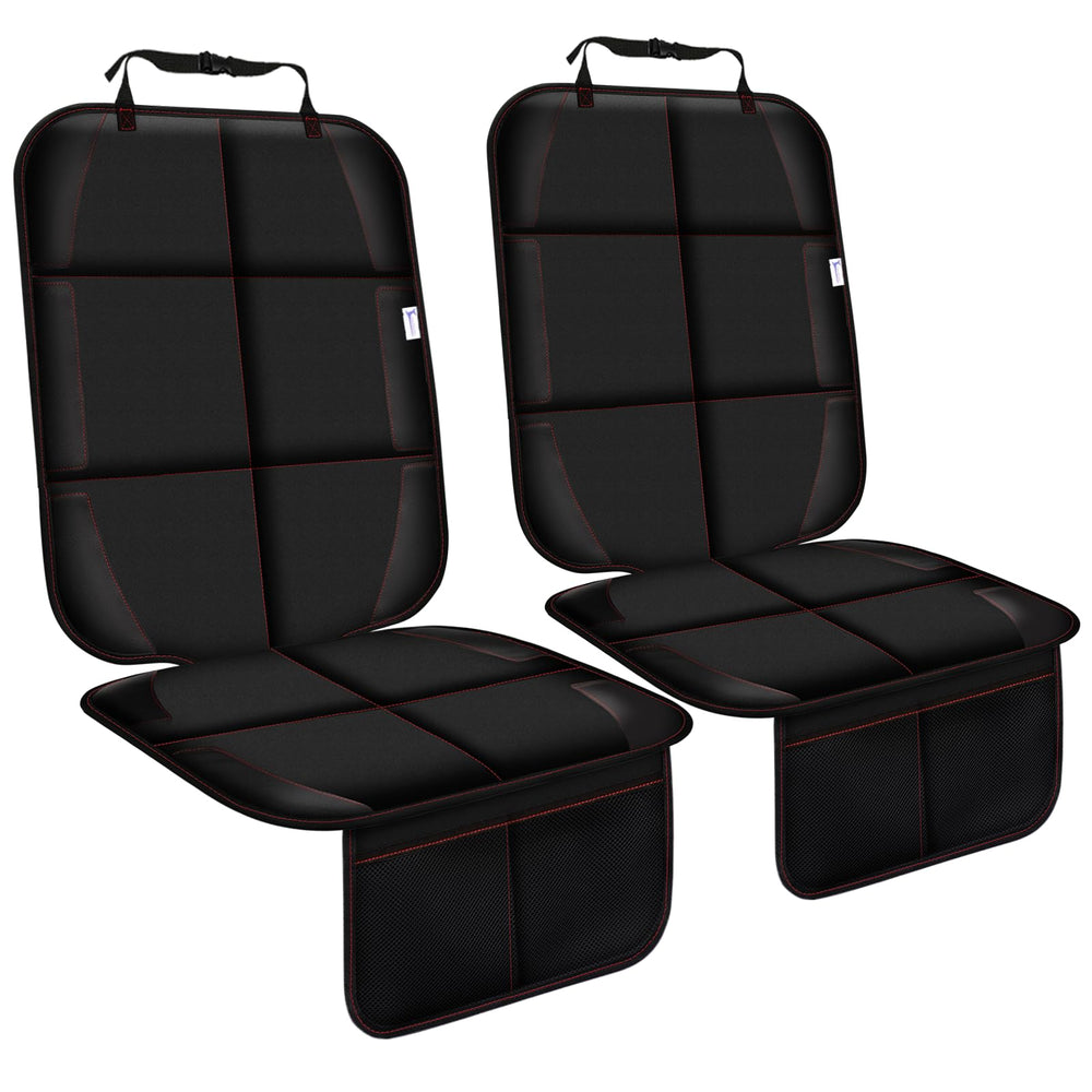 Gowhalle car seat protector non-slip backing detail showing secure grip for booster seats