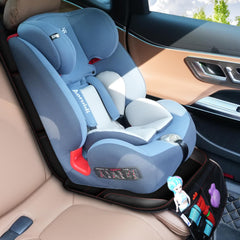 Gowhalle car seat protector includes back storage pockets for toys and snacks.