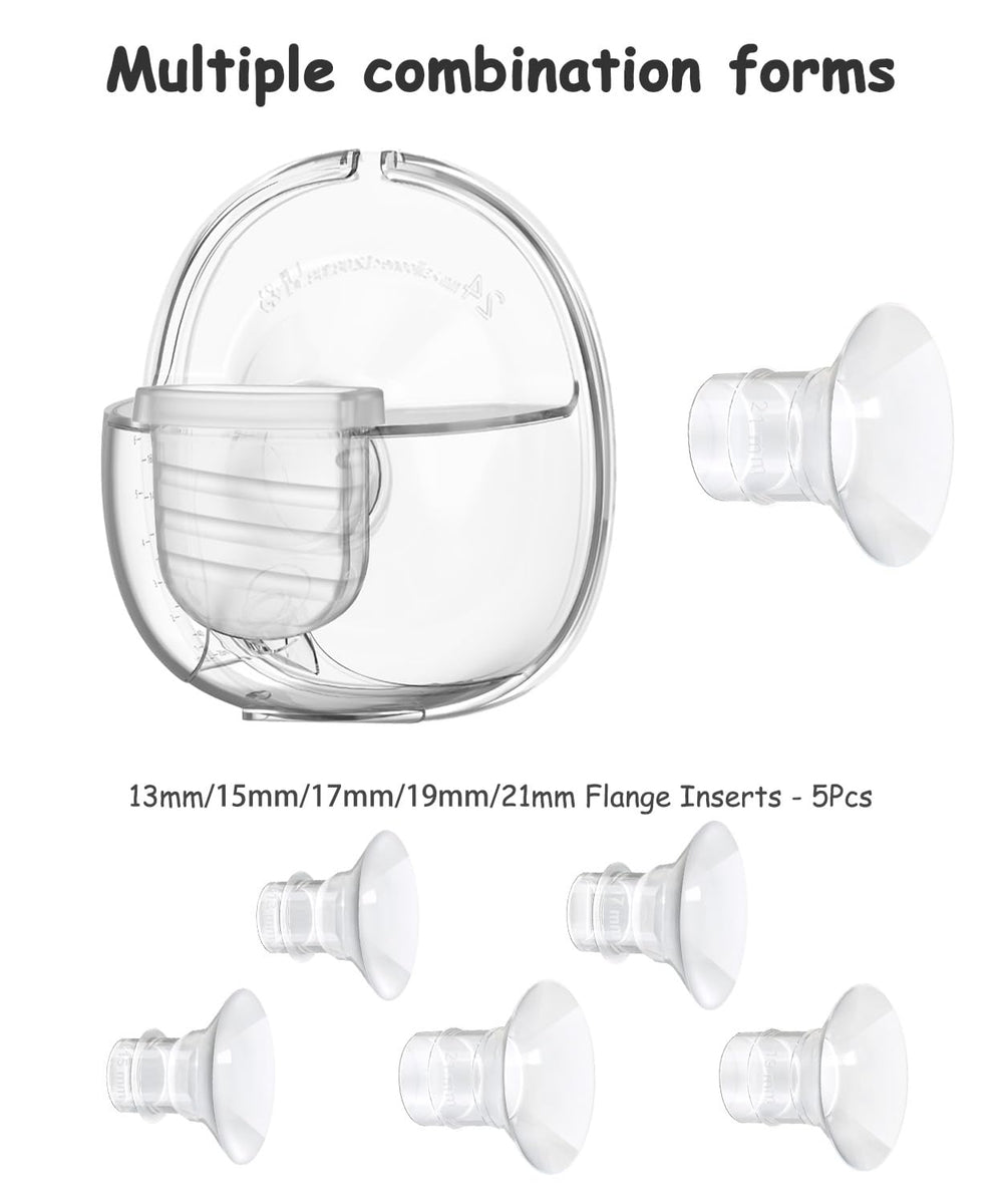 Gowing milk collector cup captures milk cleanly during wearable pumping.
