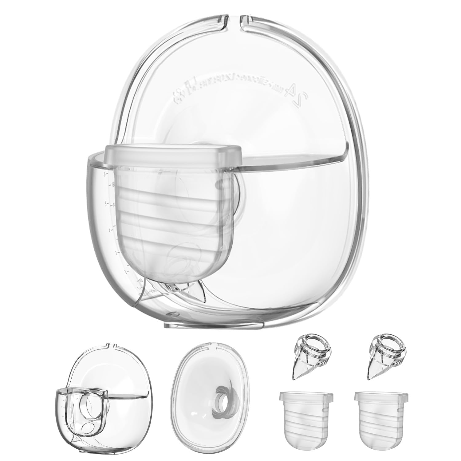 Gowing wearable breast pump accessories kit with one-way valve for leak prevention.