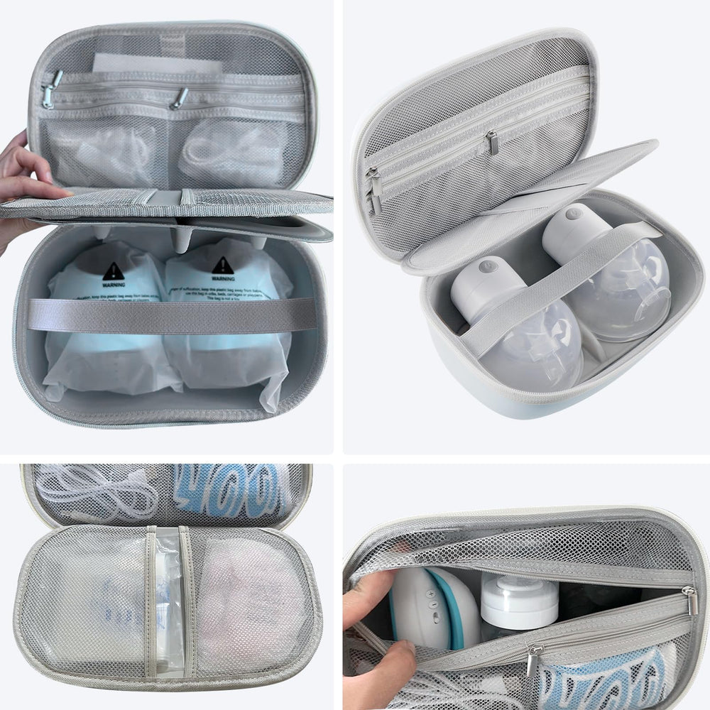 Gowing bag compartments organize wipes, sprays, and cables.
