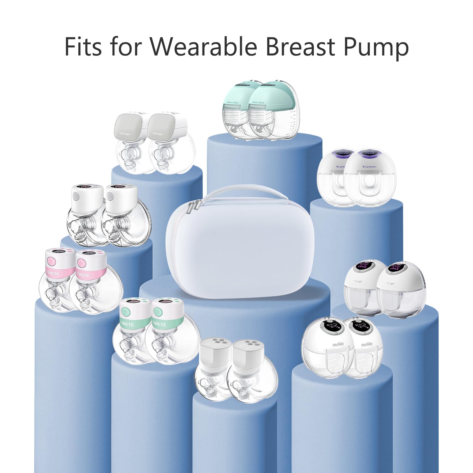 Gowing bag interior shows pump seats and organization grooves.