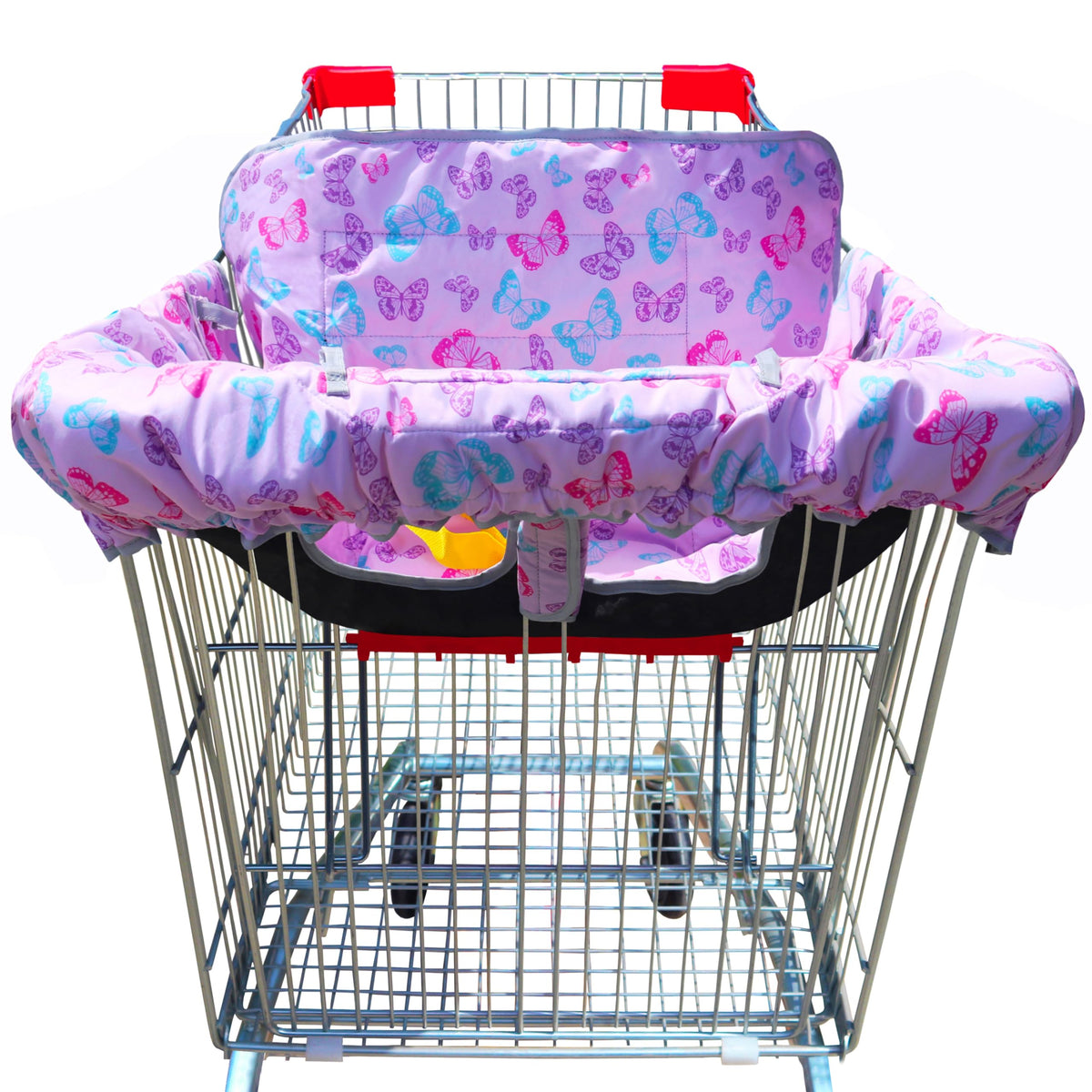 GOWRAPS Butterfly cart-highchair cover protecting a child on the go