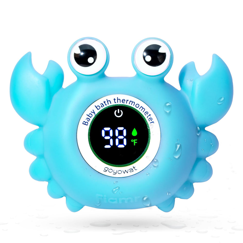Goyowat baby bath thermometer with LED display clearly shows temperature for safer baths