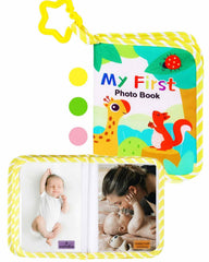 GPIRAL Baby Photo Album with soft fabric cover captures gentle newborn memories