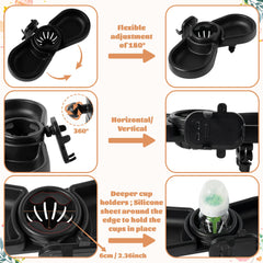 GQIRIL cup holder design offers deeper space and stable cups during outings.