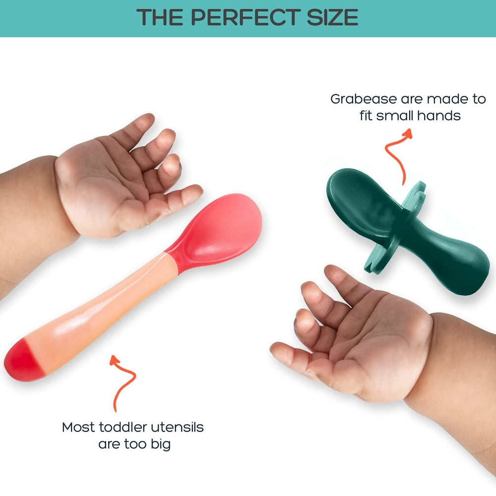Grabease utensils designed for baby-led weaning transitions
