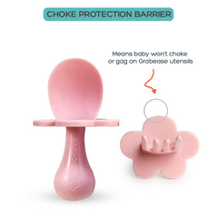 Grabease choke-guard utensil keeps little eaters safe during self-feeding sessions