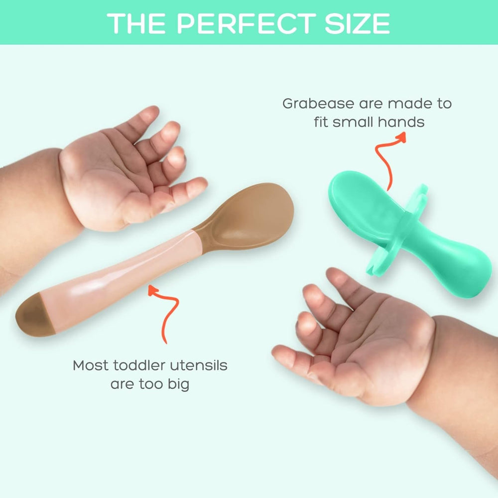 Grabease dishwasher-safe utensils simplify cleaning after meals.