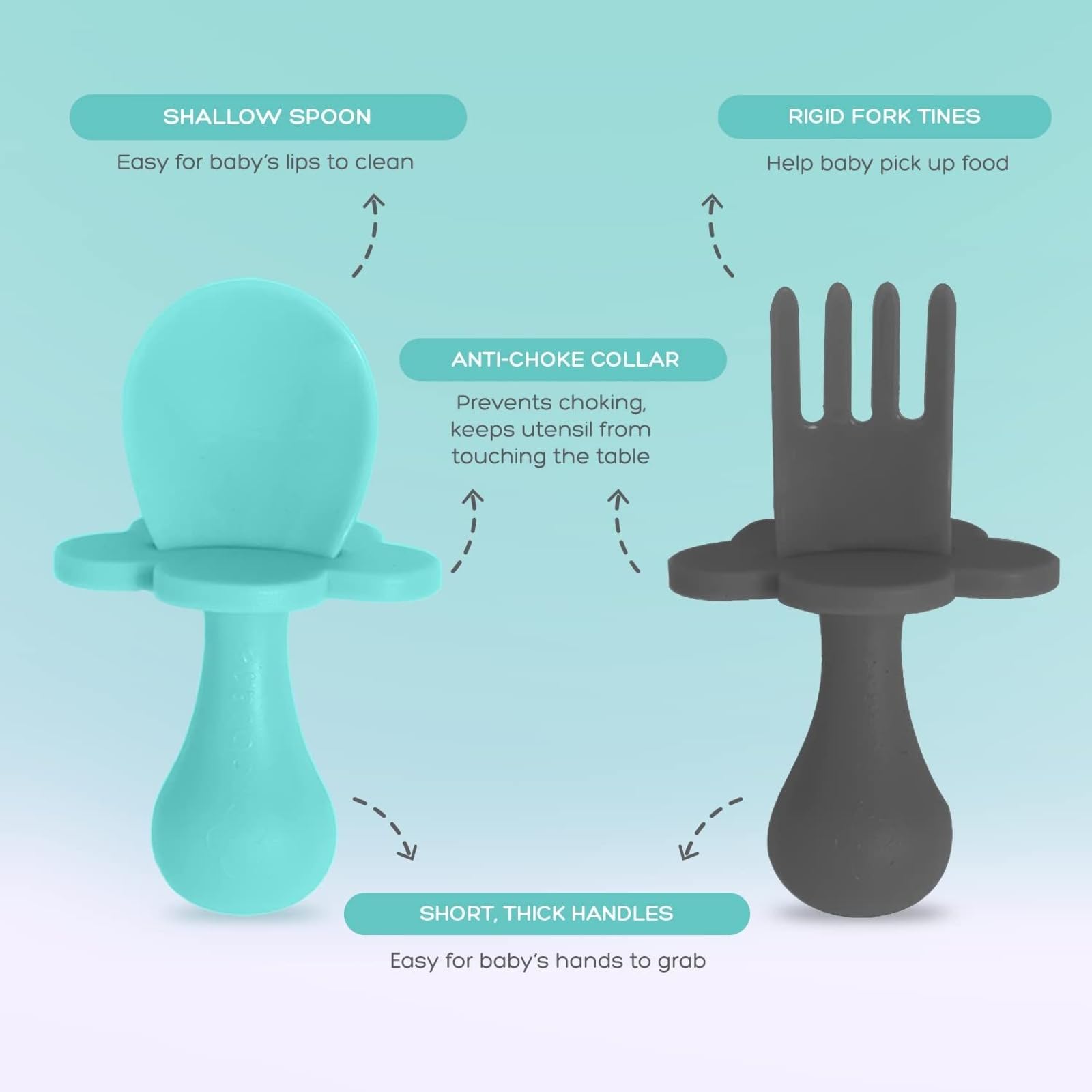 Grabease durable silicone material withstands daily use by infants and toddlers.