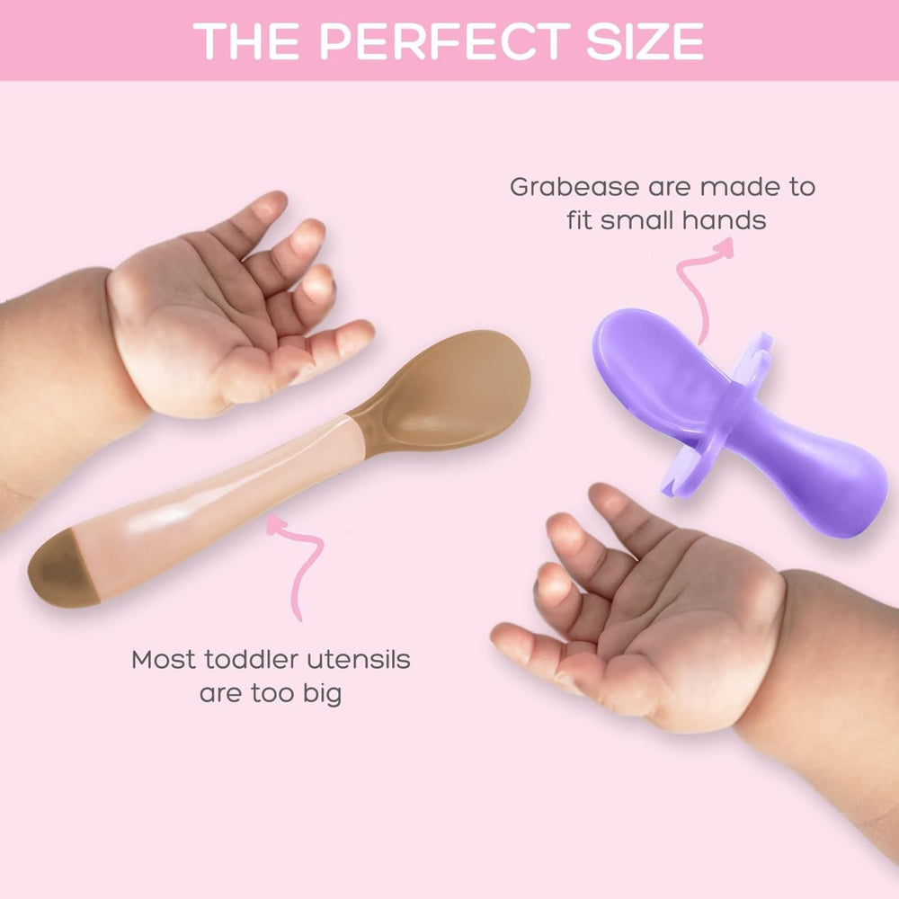 Grabease durable toddler utensils withstand daily use and washing.