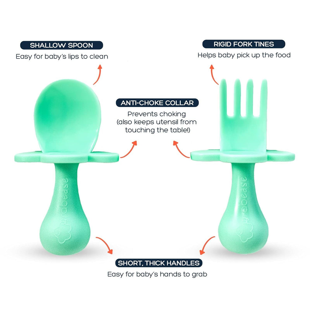 Grabease BPA-free plastic keeps lightweight, worry-free mealtimes.