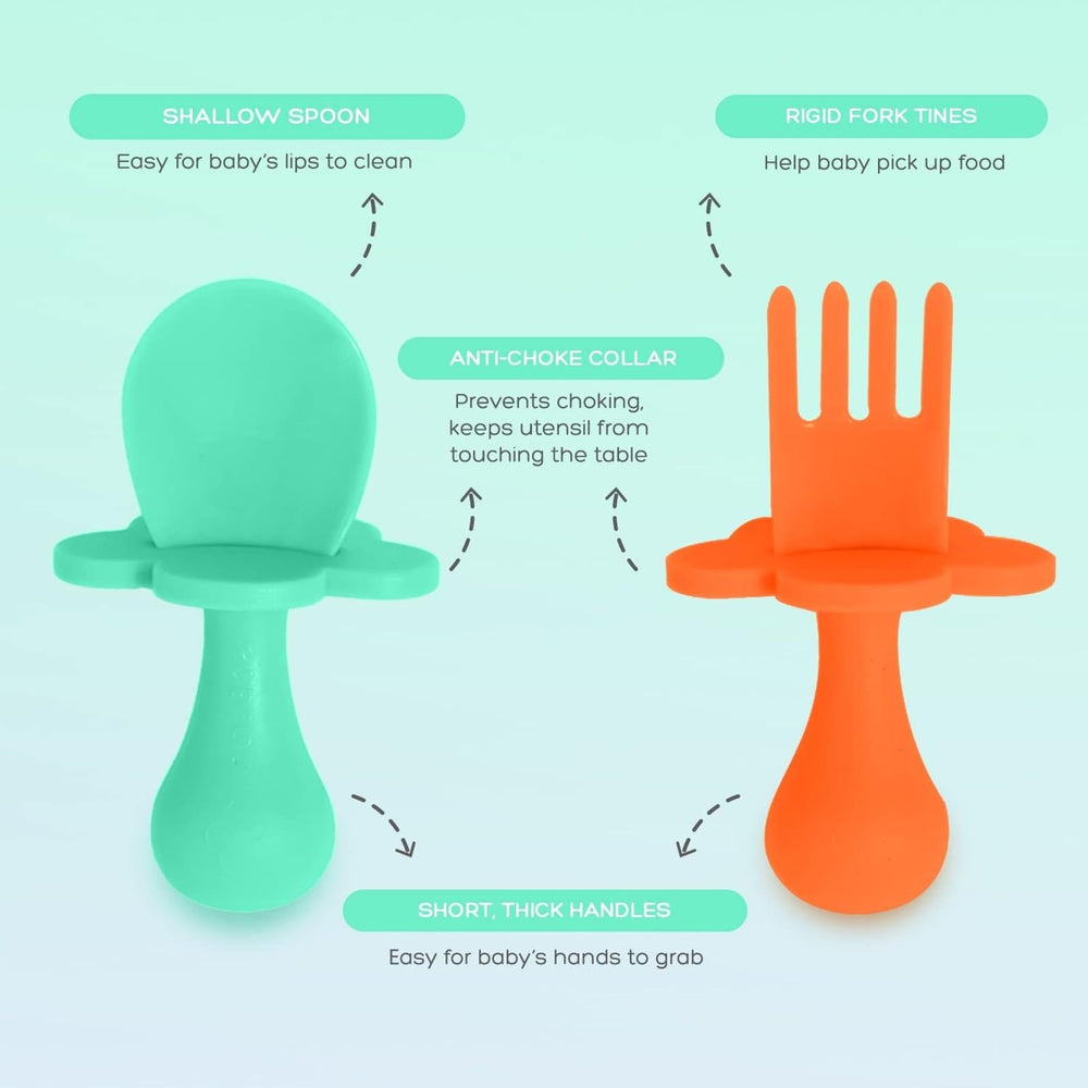 Grabease safety barrier feature image highlights choking-safe feeding for infants.