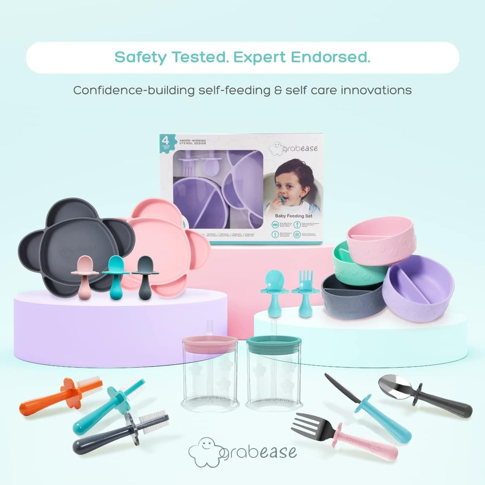 Grabease spoon teaches-independent eating with ergonomic grip