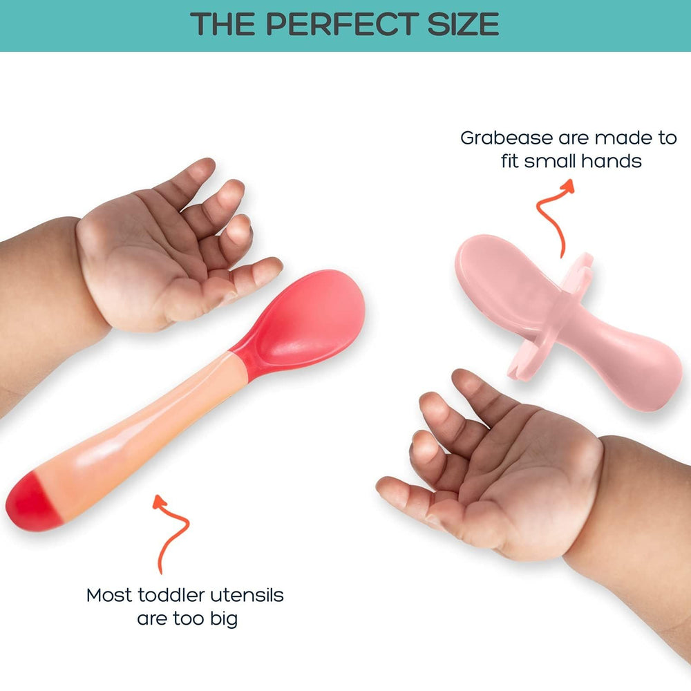 Grabease toddler fork perfect for guided practice and independent dining at home