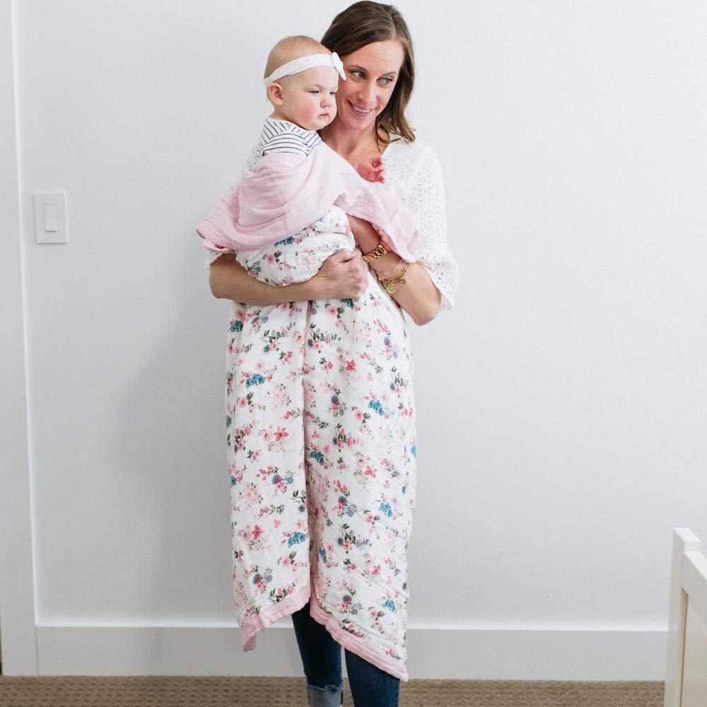 GRACED SOFT LUXURIES muslin blanket large 47x47 ready for growth